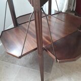 Empty table with bar flap