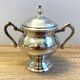Elegant & Antique Sugar Pot Louis XVI Style Rocaille Bronze Silver