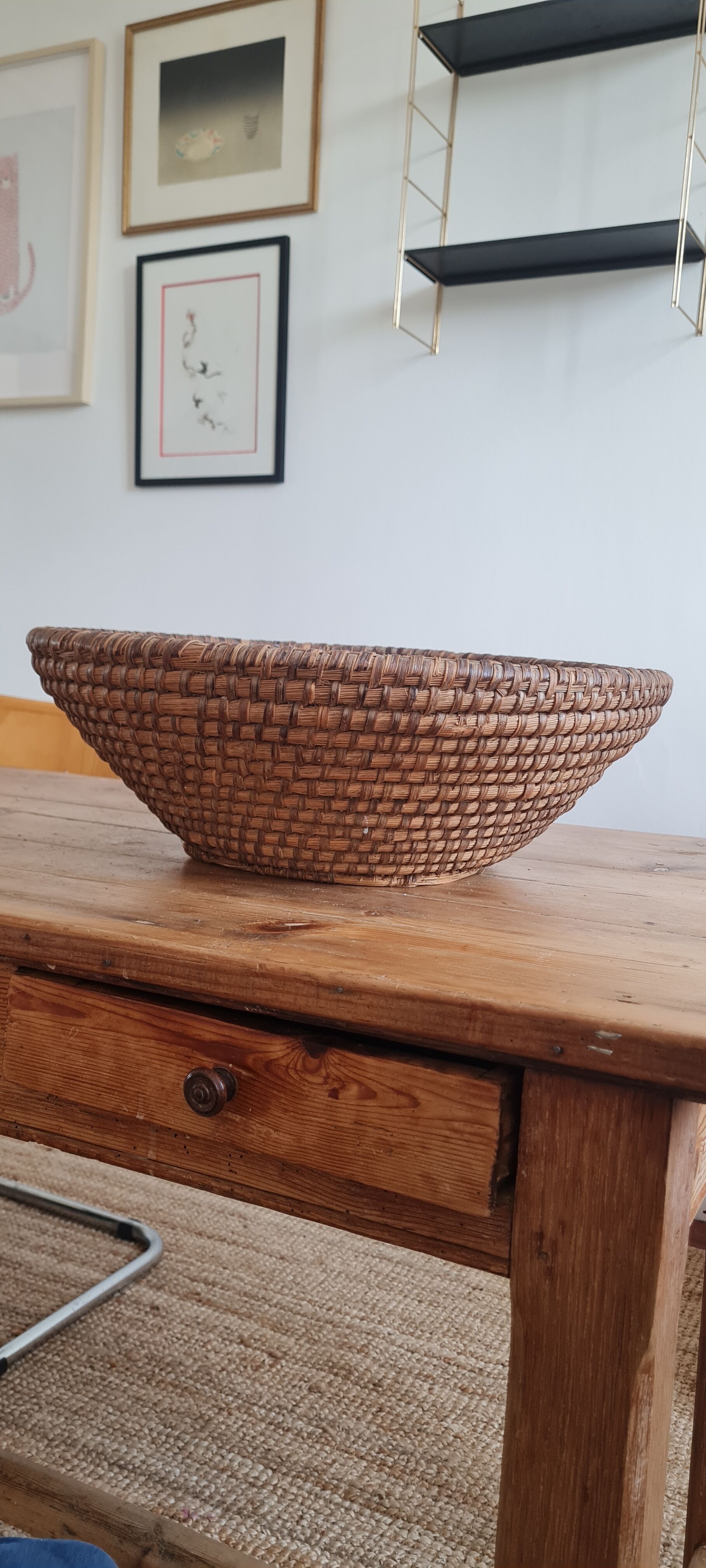 Vintage Rye Basket