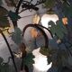 Italian metal lamppost signed Terzani 1980