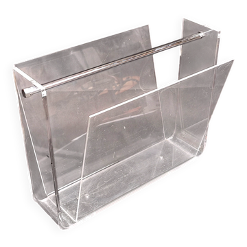 Porte Revues vintage Plexiglas 70 DAVID LANGE