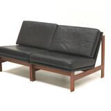 2x Moduline armchairs designed by Ole Gjerløv Knudsen & Torben Lind for Cad