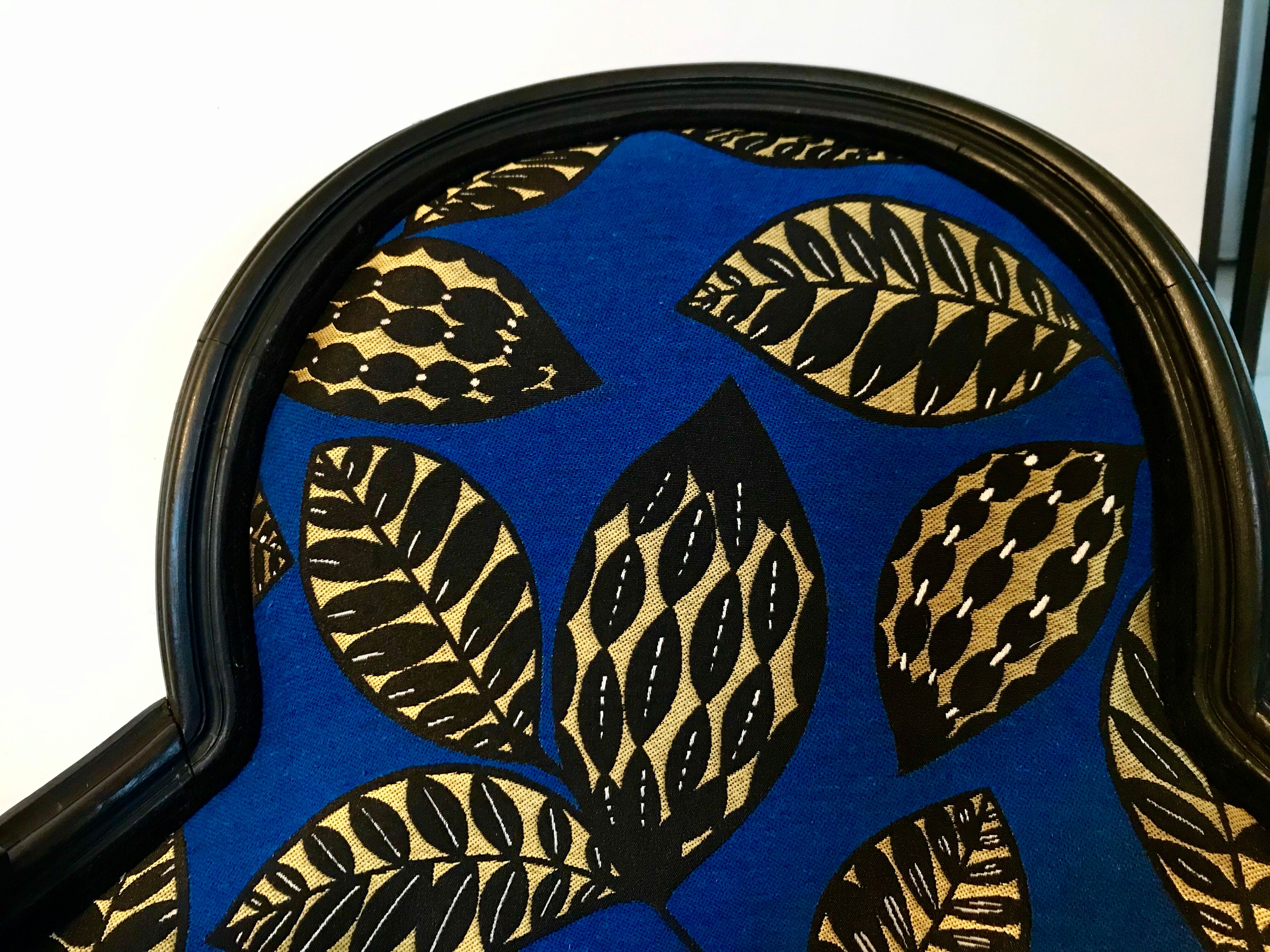 2 fully restored antique bergère armchairs