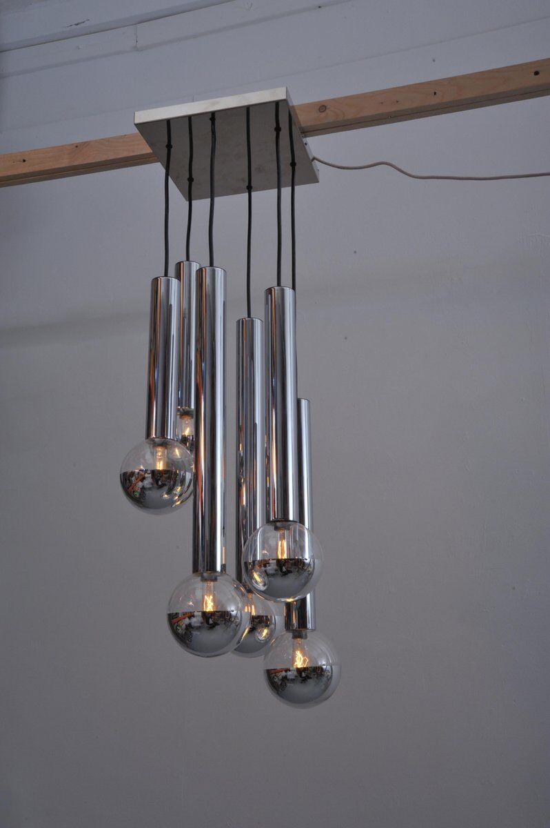 Lampe de plafond Cascade par Motoko Ishii pour Staff, années 1970.