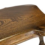 Mid-Century Organic Wooden Side Tables, circa 1960's wabi sabi brutalist