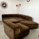 Old vintage modular sofa 6 elements of the 70s velvet / design