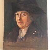 Portrait à l'huile d'un homme fortuné, années 20