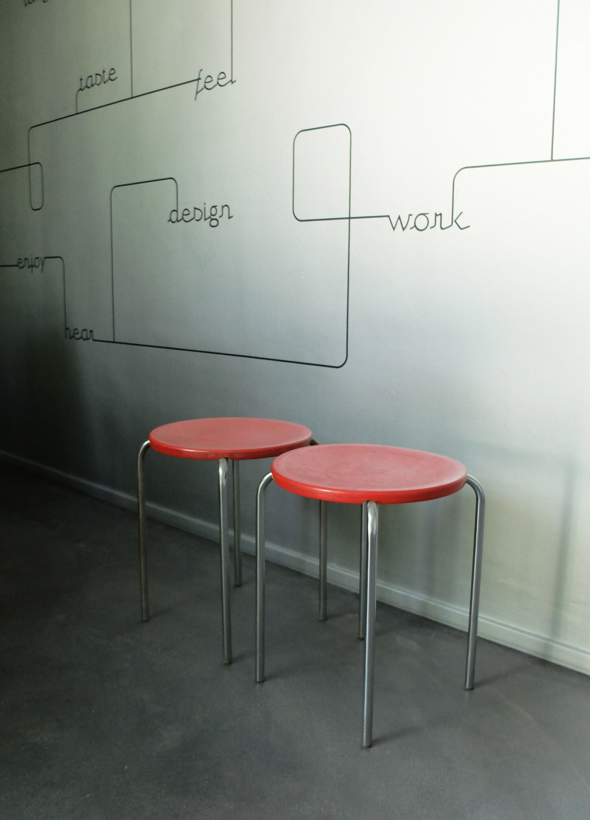 Pair of stools, Pierre Guariche for Meurop 1960s