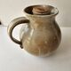 Signed, poured ceramic wine pitcher (signature to be identified)