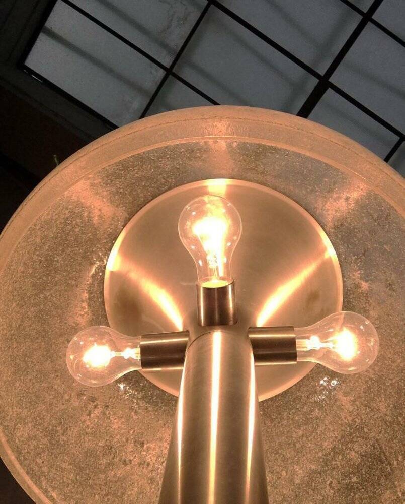 Swiss mid-century space age mushroom floor lamp by Temde, 1960s.