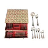 74 Piece Silver Plated Louis XV Style Cutlery Set