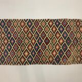 Old Turkish Kilim Runner 193x88 cm, shabby chic, vintage, wool kelim, Antique