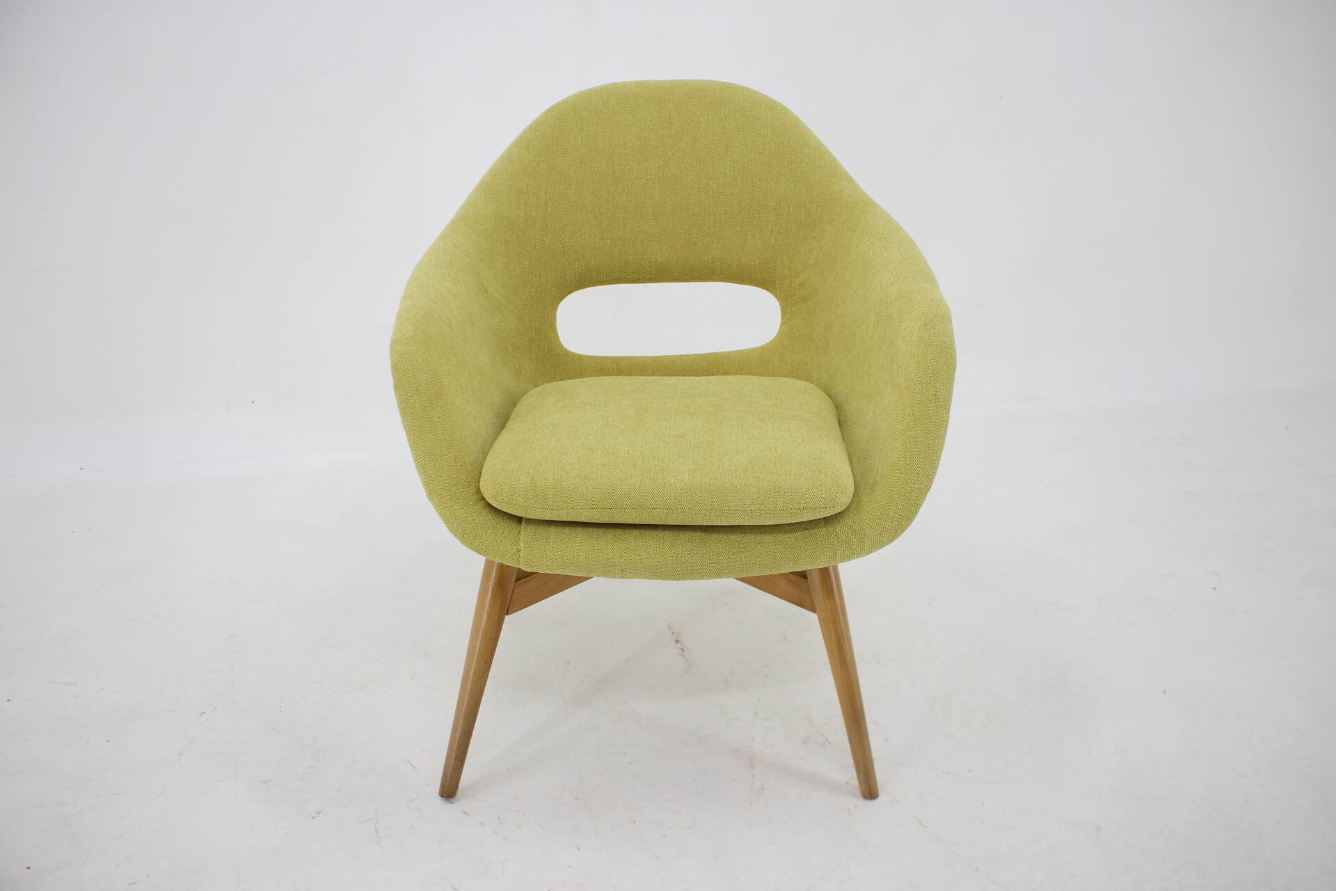 1960s Miroslav Navratil Shell Lounge Chair, Czechoslovakia