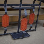 Vintage coat rack in ceramic and metal 1960