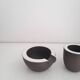 Set of 2 Ravelli ceramic ashtrays