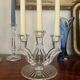 Pair of crystal candlesticks