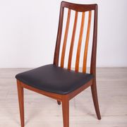 Mid Century Teak & Leather Dining Chairs by Leslie Dandy for G-Plan, 1960