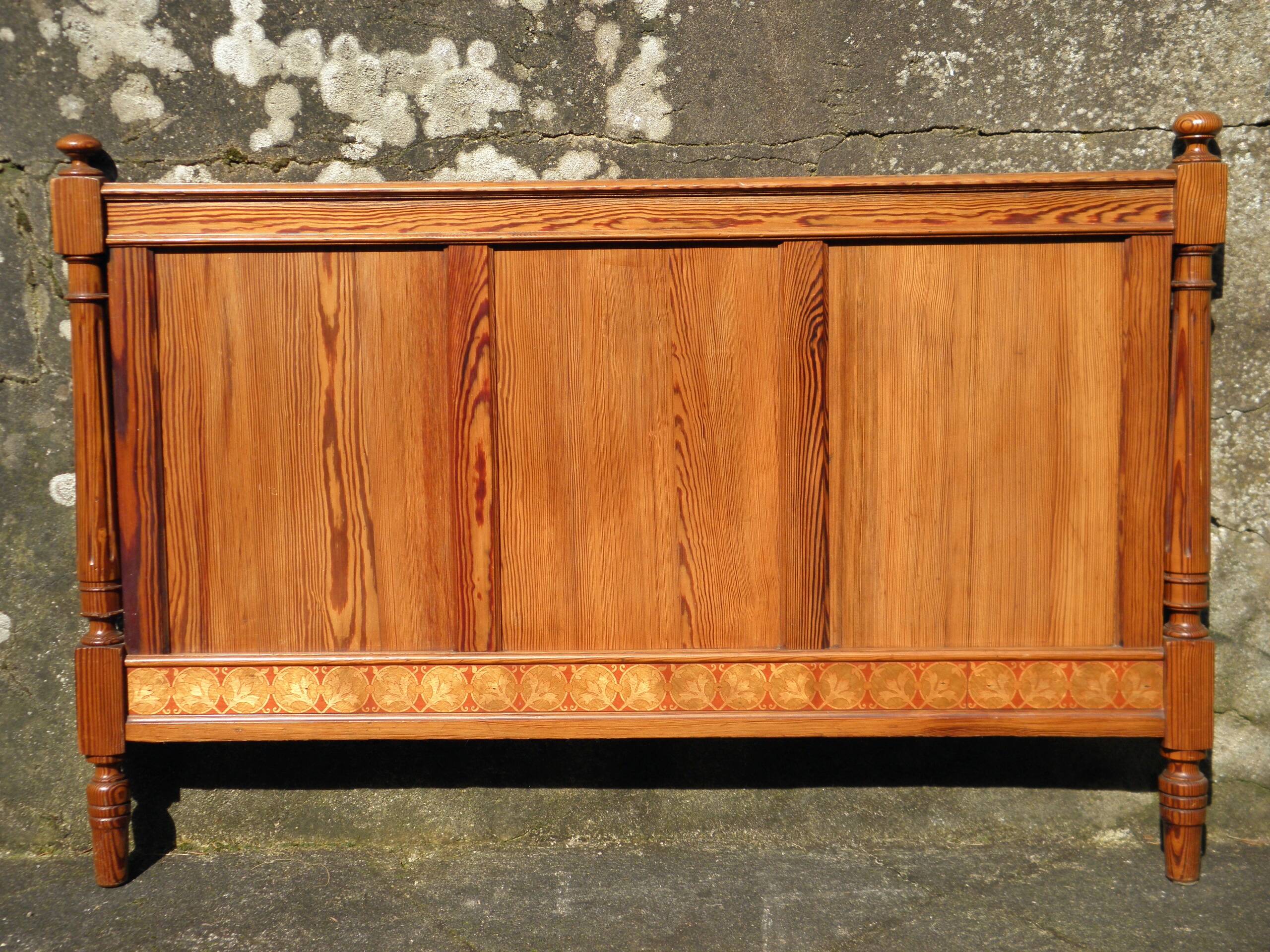 1900 bed in pitch pine 193 x 120