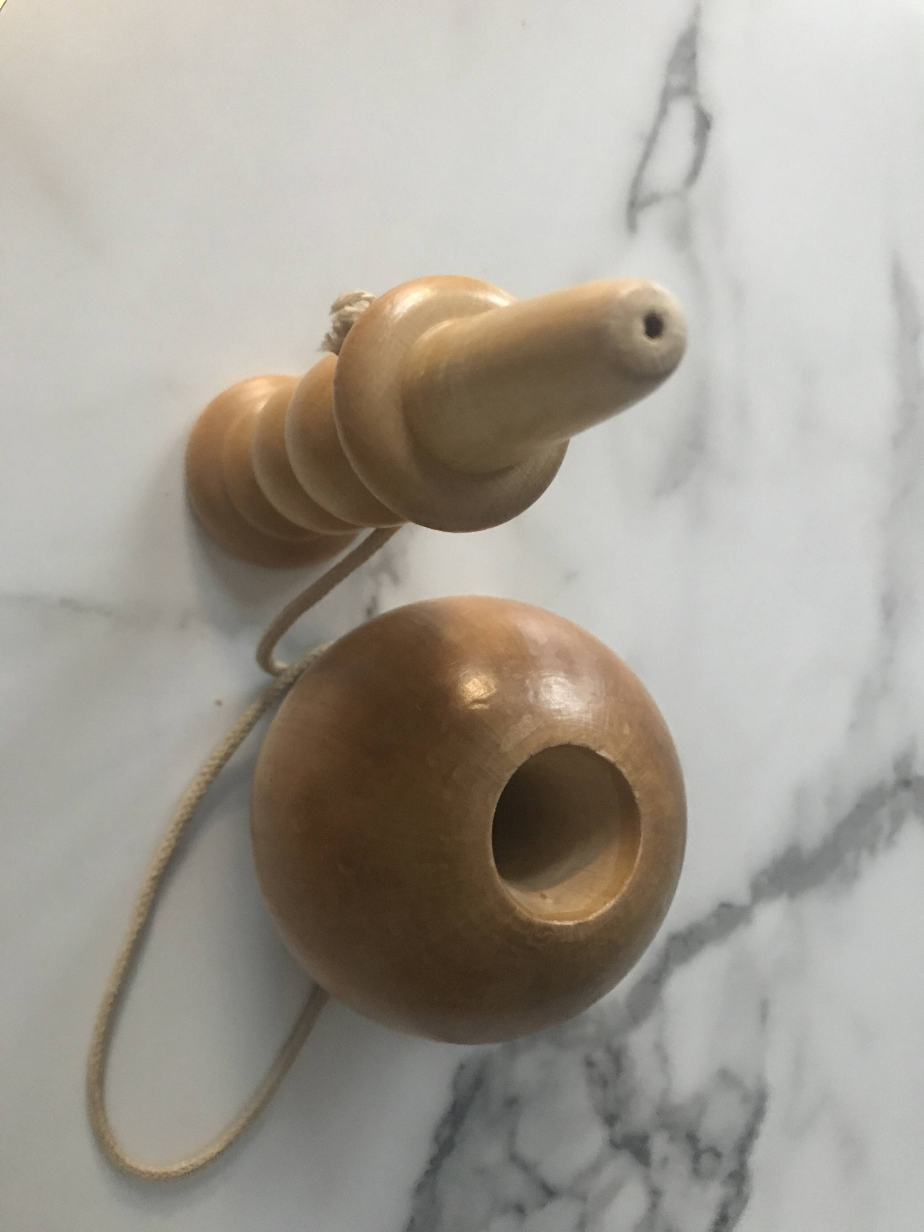 Wooden cup and ball