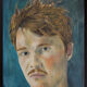 Portrait painting young man