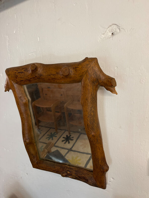 Miroir bois circa 1970 50x68cm