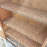 Parisian antique black patinated showcase