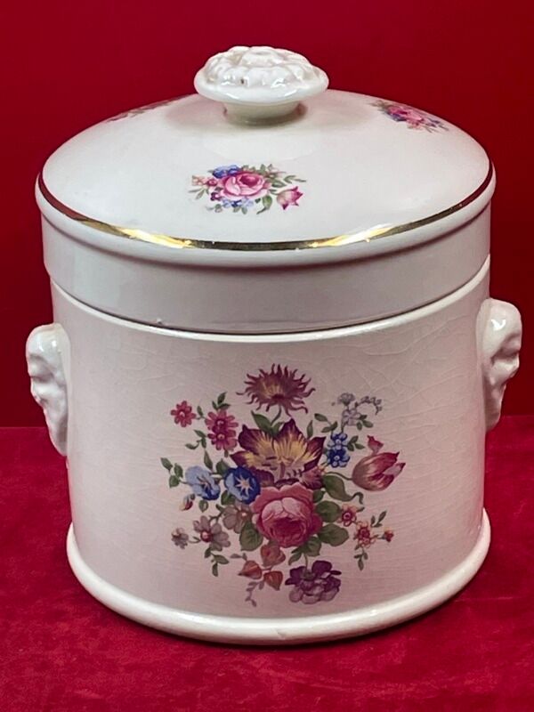 Details about tobacco pot in ceramic of sarreguemines h14,5 x 12 cm