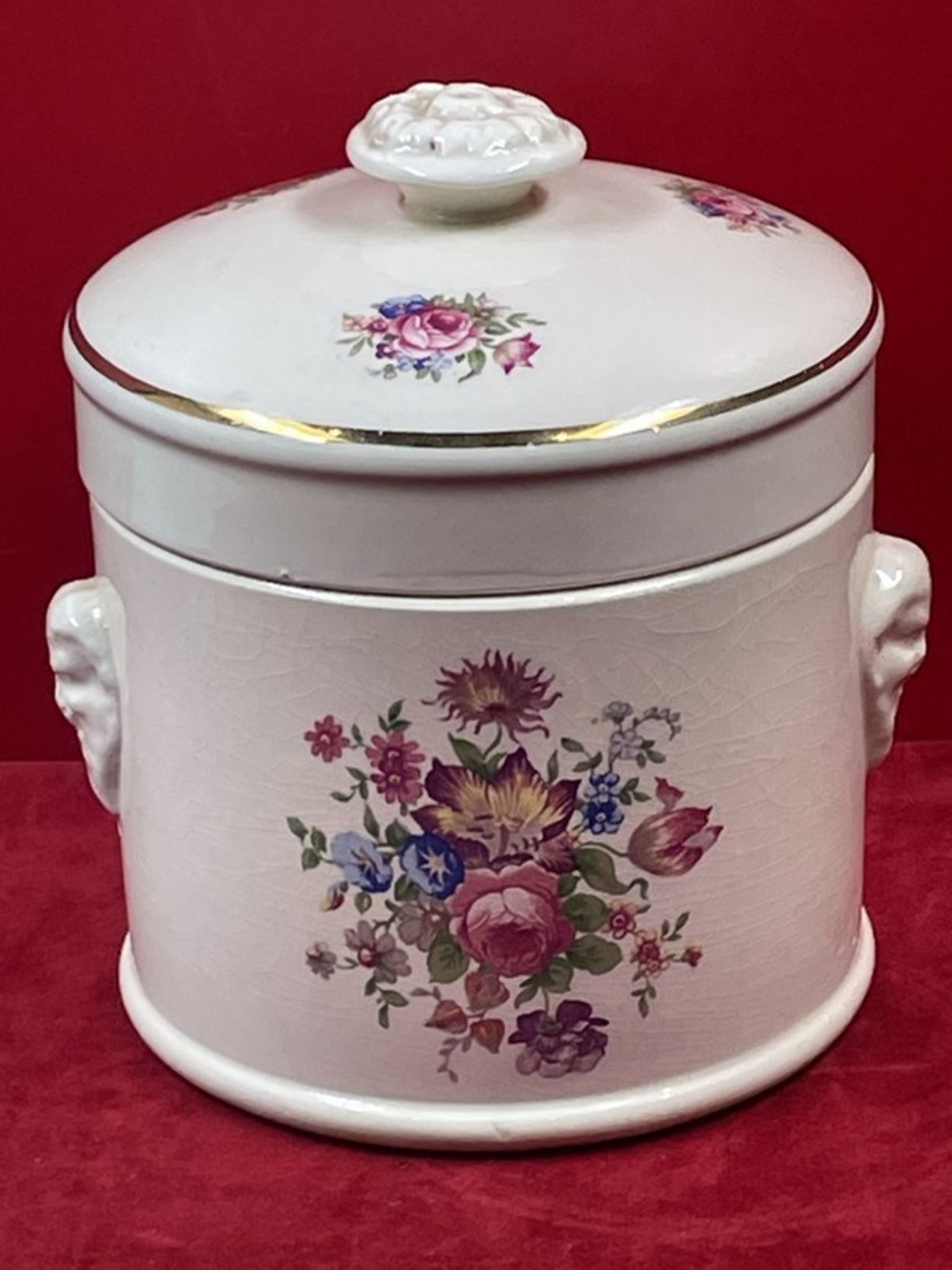 Details about tobacco pot in ceramic of sarreguemines h14,5 x 12 cm