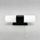 Mid-century Bakelite & Opaline Glass Wall Lamp, Czechoslovakia, 1970's
