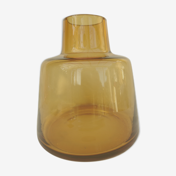 Decorative vintage vase/jar in smoked glass