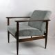Fauteuil classique en velours côtelé, années 1970