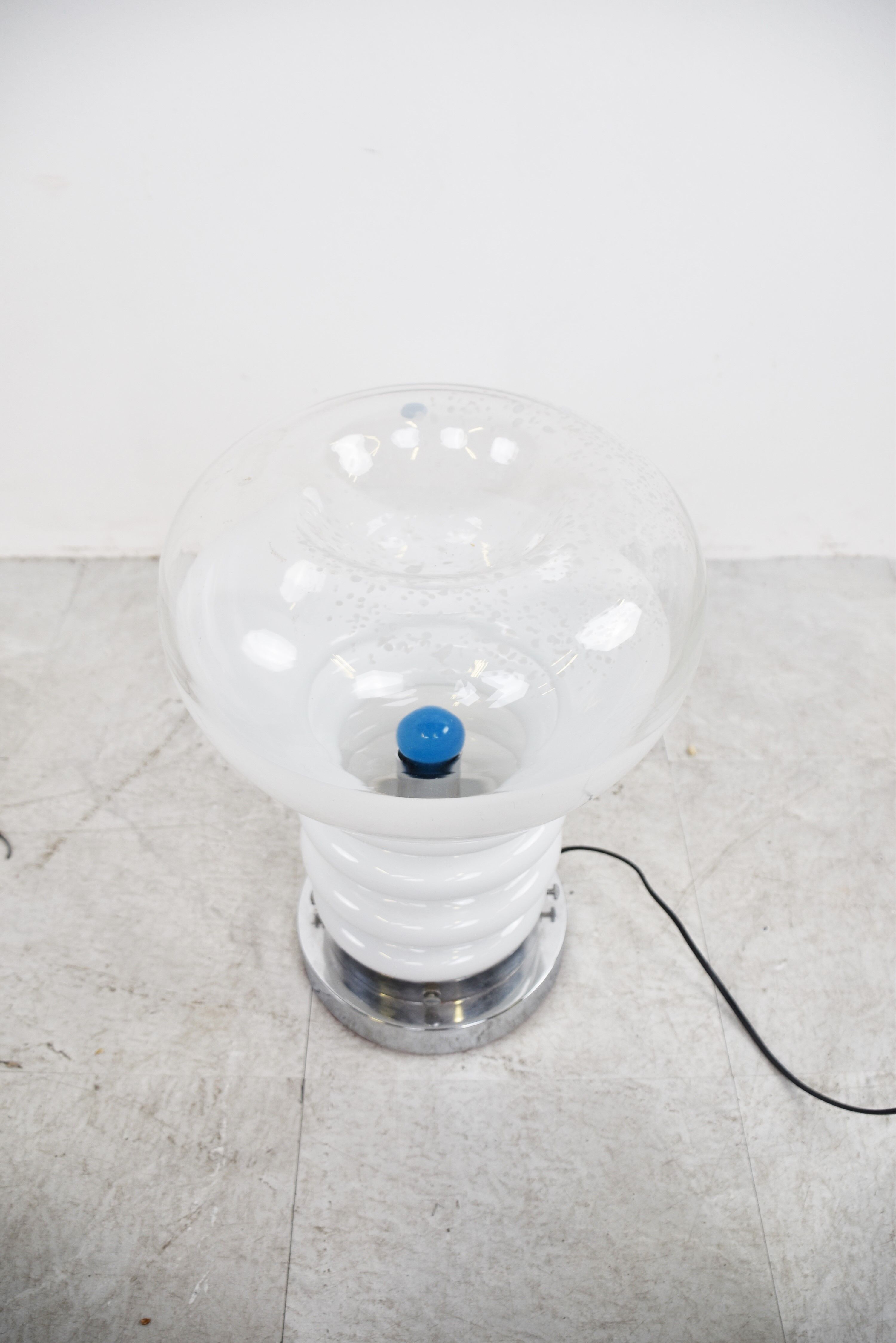 Vintage murano glass table lamp by Carlo Nason, 1970s