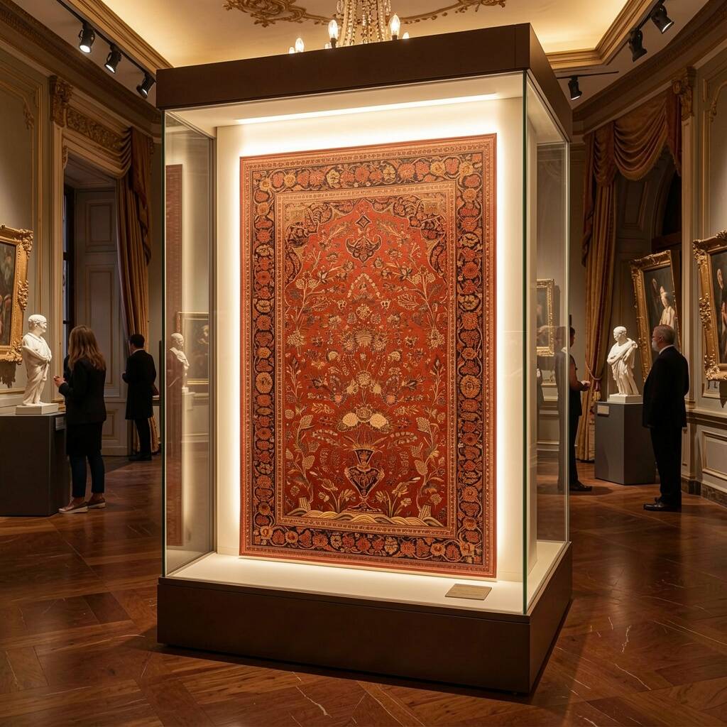 Persian Oriental carpet Iran Kashan - Size: 1.30 x 2.05 metres