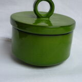 Green enamelled porcelain coffee set