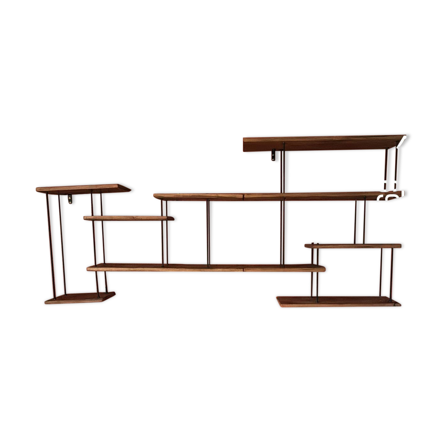 Industrial style wall shelf