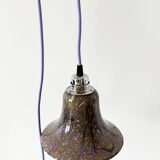 Purple opaline globe portable or pendant lamp
