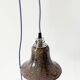 Purple opaline globe portable or pendant lamp