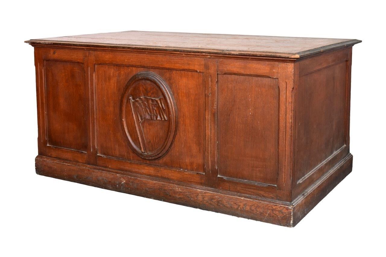 Official Town Hall time 1900 oak desk