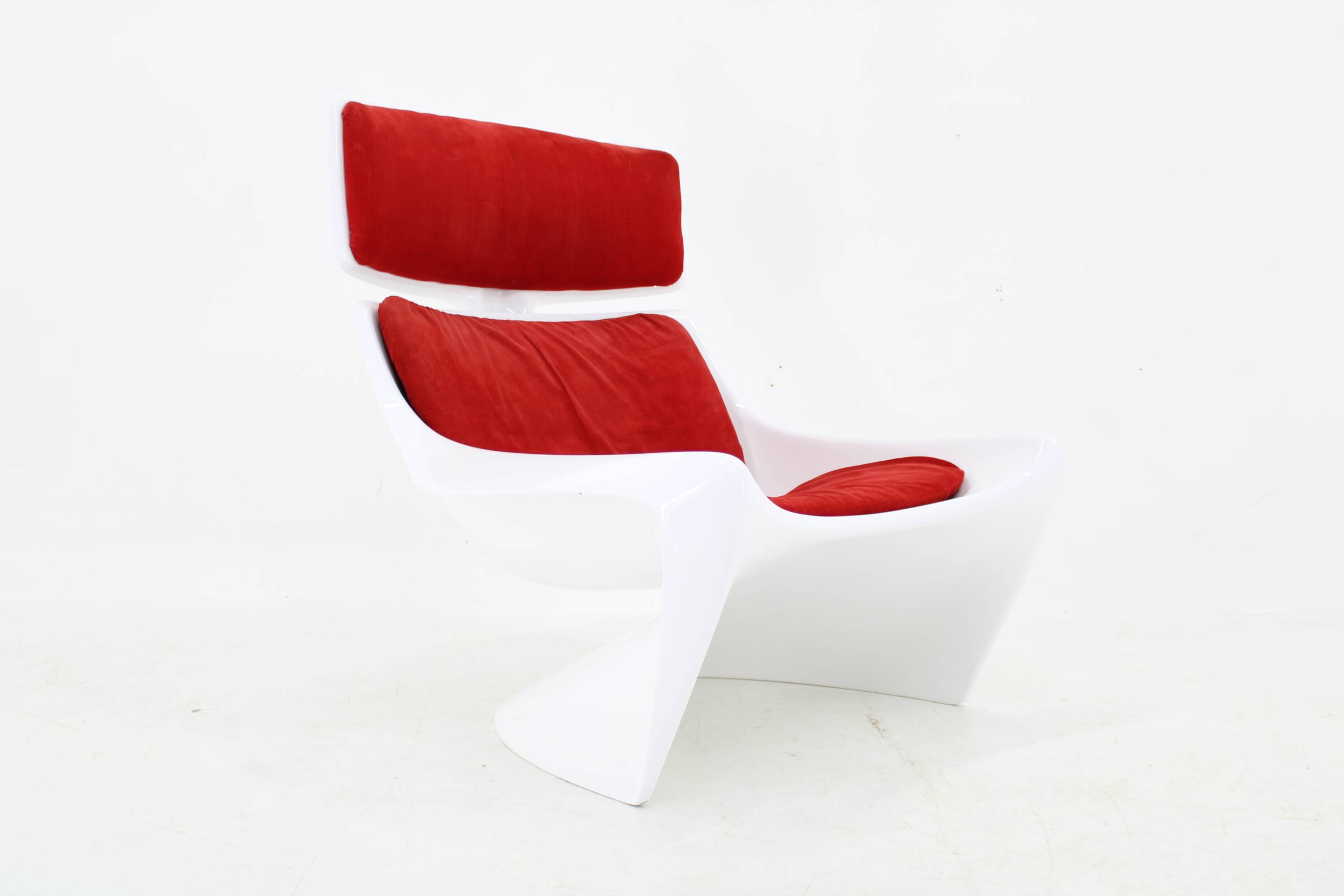 1960s Steen Ostergaard 'President' Fiberglass Lounge Chair for Cado, Denmark