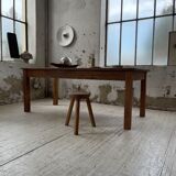 Farmhouse table in elm and pine 2m