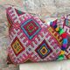 Vintage Berber kilim cushion cover: Moroccan wool cushion
