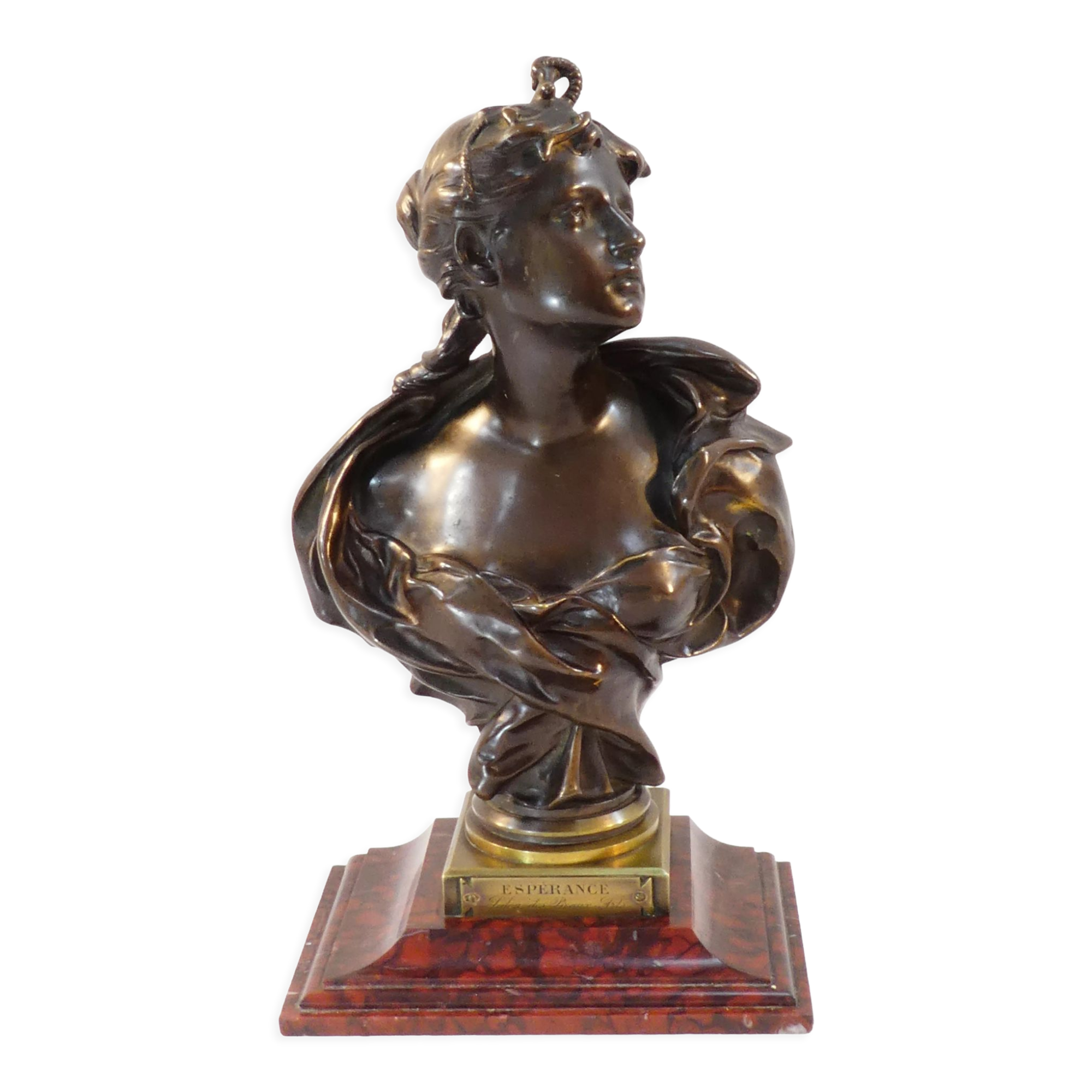 Bronze bust by Felix Pierre Richard 19th century