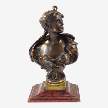 Bronze bust by Felix Pierre Richard 19th century