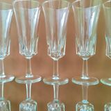 Set 12 vintage champagne flutes
