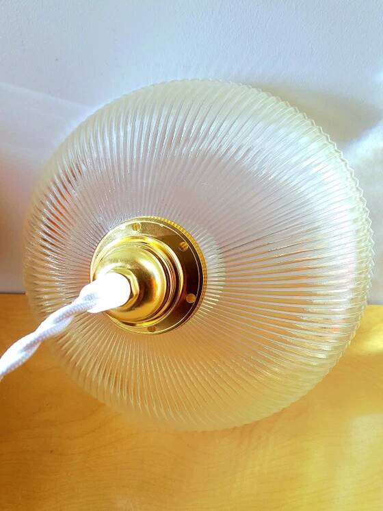 Holophane glass suspension 1950