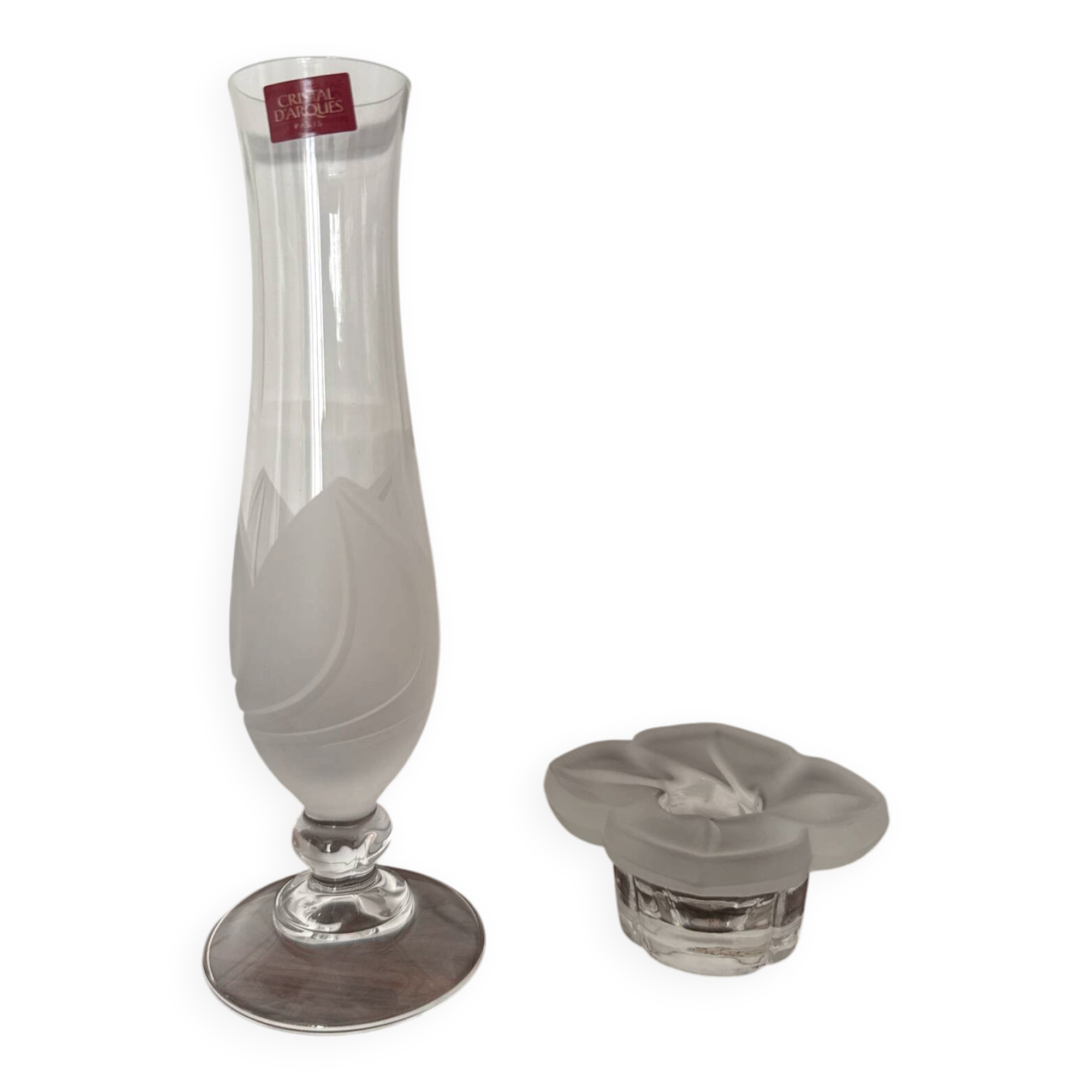 Crystal d'Arques Florence new soliflore and candlestick set