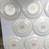 9 Myotts Country Life Staffordshire Ware dessert plates