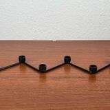 Mid-century Danish minimalist metal candlestick from the 1960s.