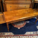Solid cherry wood coffee table with 2 drawers