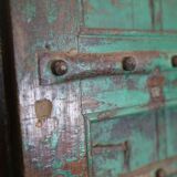 Indian door 2 leaves with closure and rings